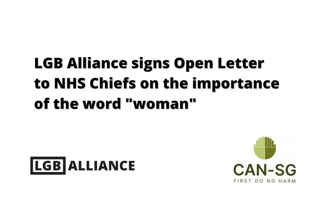 LGB Alliance signs Open Letter to NHS Chiefs