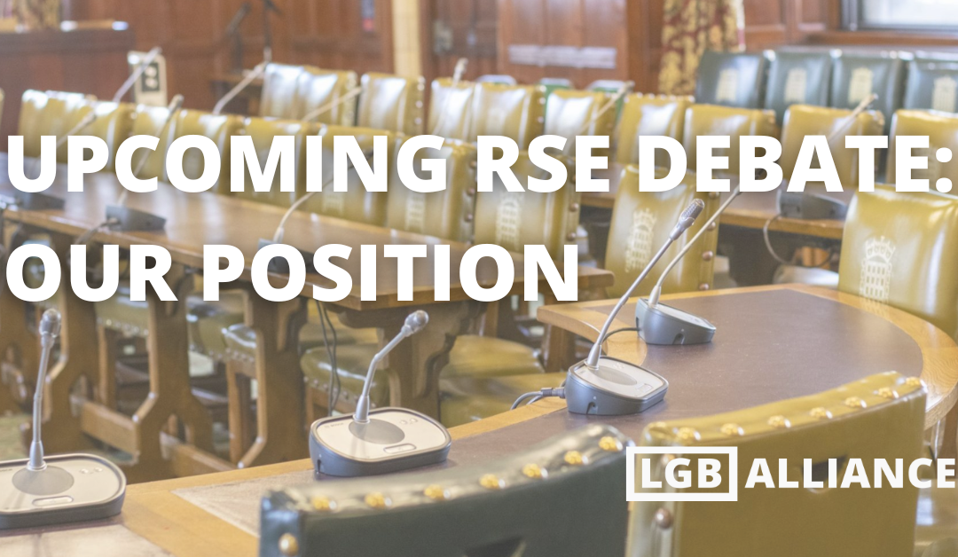 Upcoming RSE debate: our position